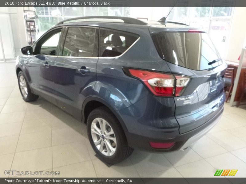 Blue Metallic / Charcoal Black 2018 Ford Escape SEL 4WD