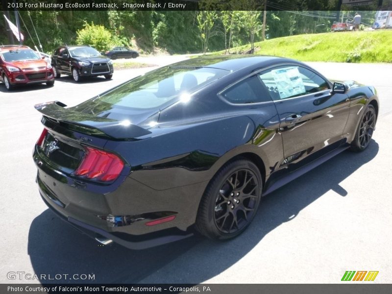 Shadow Black / Ebony 2018 Ford Mustang EcoBoost Fastback