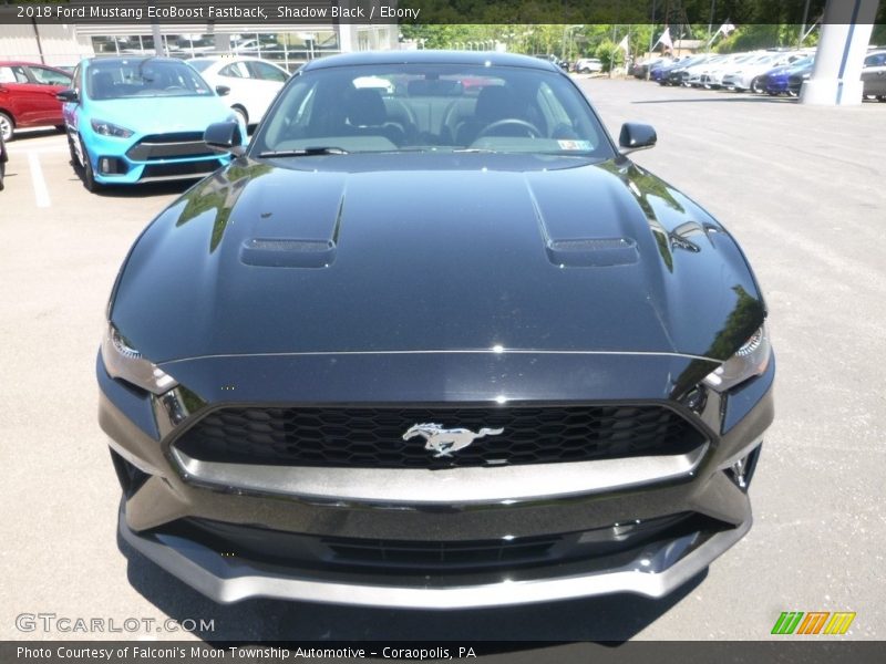 Shadow Black / Ebony 2018 Ford Mustang EcoBoost Fastback