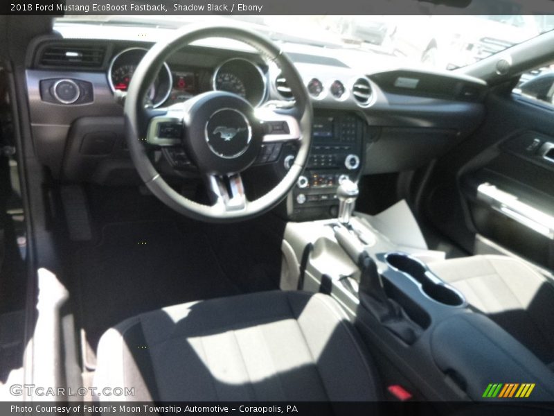 Shadow Black / Ebony 2018 Ford Mustang EcoBoost Fastback