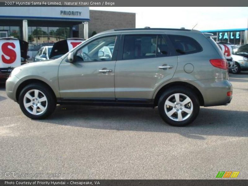 Natural Khaki Green / Beige 2007 Hyundai Santa Fe Limited