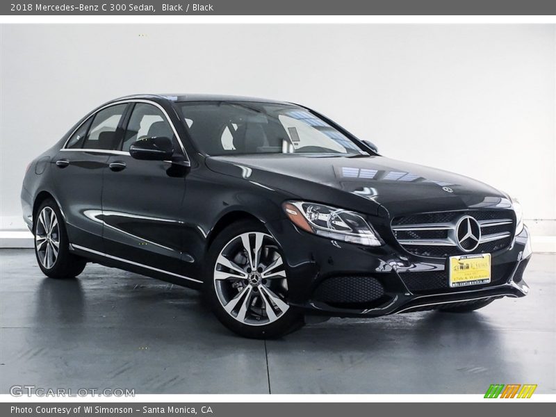 Black / Black 2018 Mercedes-Benz C 300 Sedan