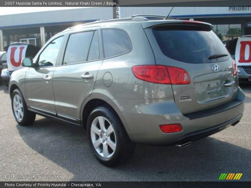 Natural Khaki Green / Beige 2007 Hyundai Santa Fe Limited
