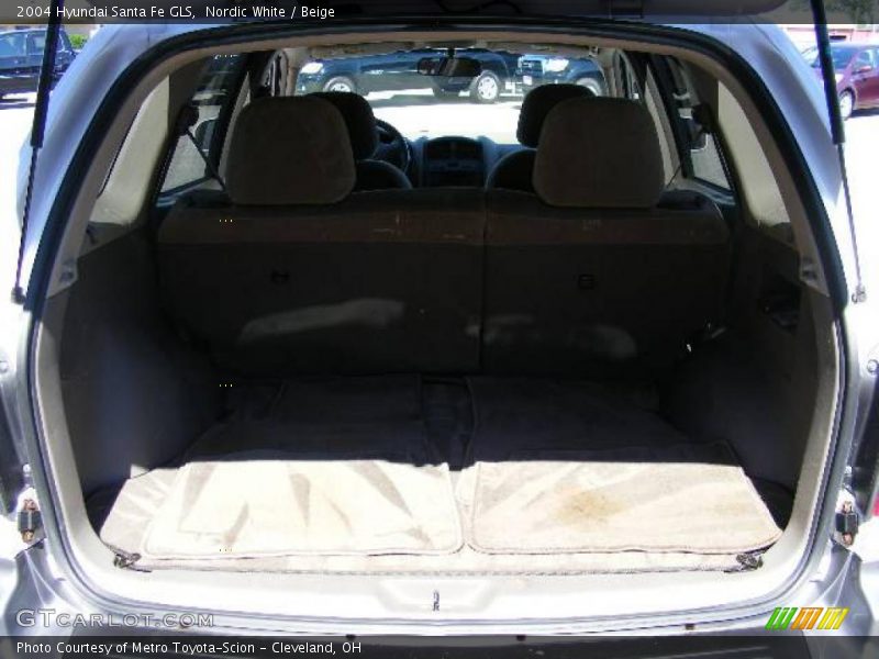 Nordic White / Beige 2004 Hyundai Santa Fe GLS