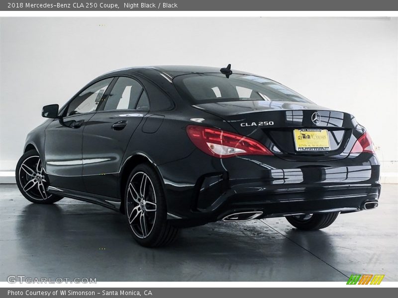 Night Black / Black 2018 Mercedes-Benz CLA 250 Coupe