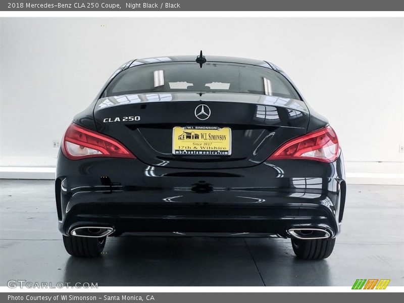 Night Black / Black 2018 Mercedes-Benz CLA 250 Coupe
