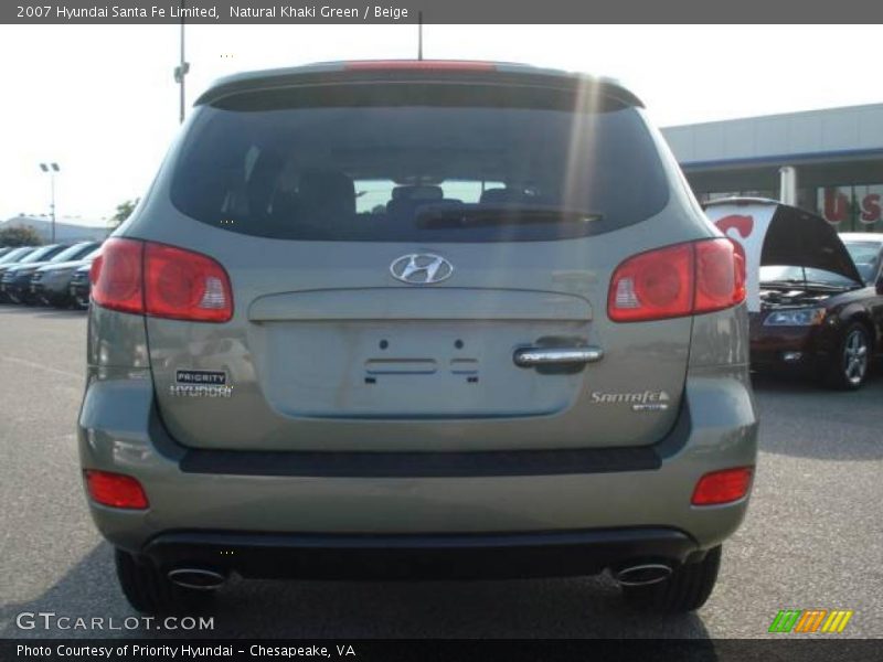 Natural Khaki Green / Beige 2007 Hyundai Santa Fe Limited