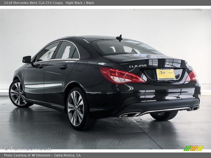 Night Black / Black 2018 Mercedes-Benz CLA 250 Coupe