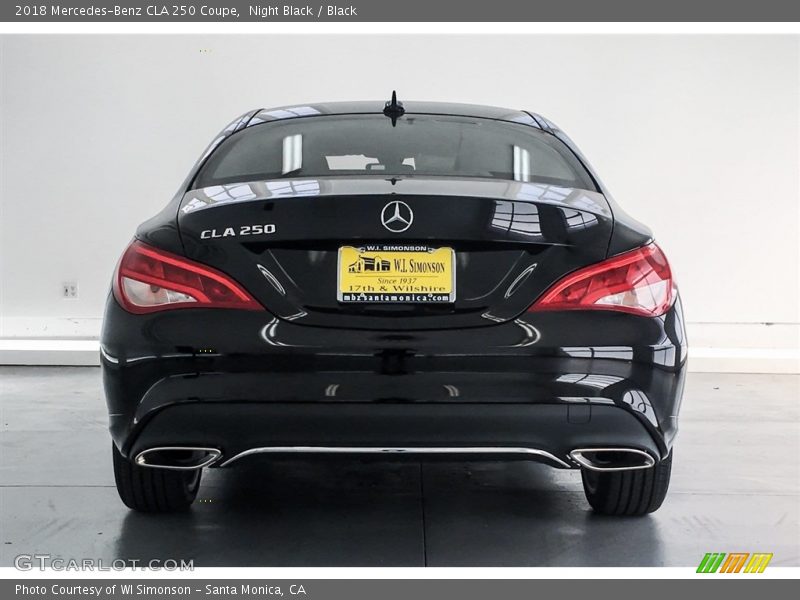 Night Black / Black 2018 Mercedes-Benz CLA 250 Coupe