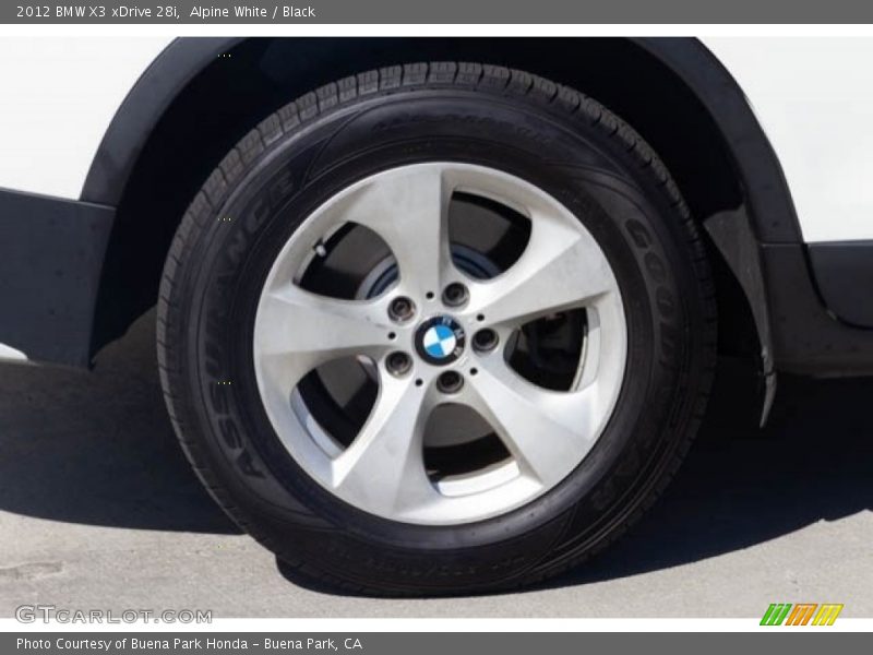 Alpine White / Black 2012 BMW X3 xDrive 28i