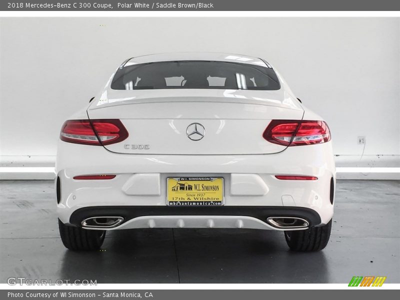 Polar White / Saddle Brown/Black 2018 Mercedes-Benz C 300 Coupe