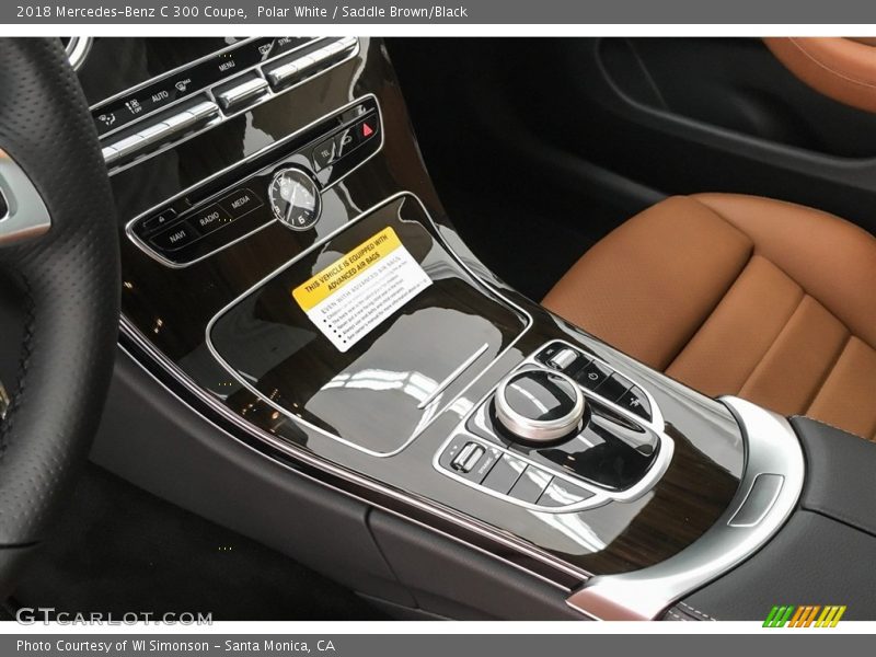 Polar White / Saddle Brown/Black 2018 Mercedes-Benz C 300 Coupe