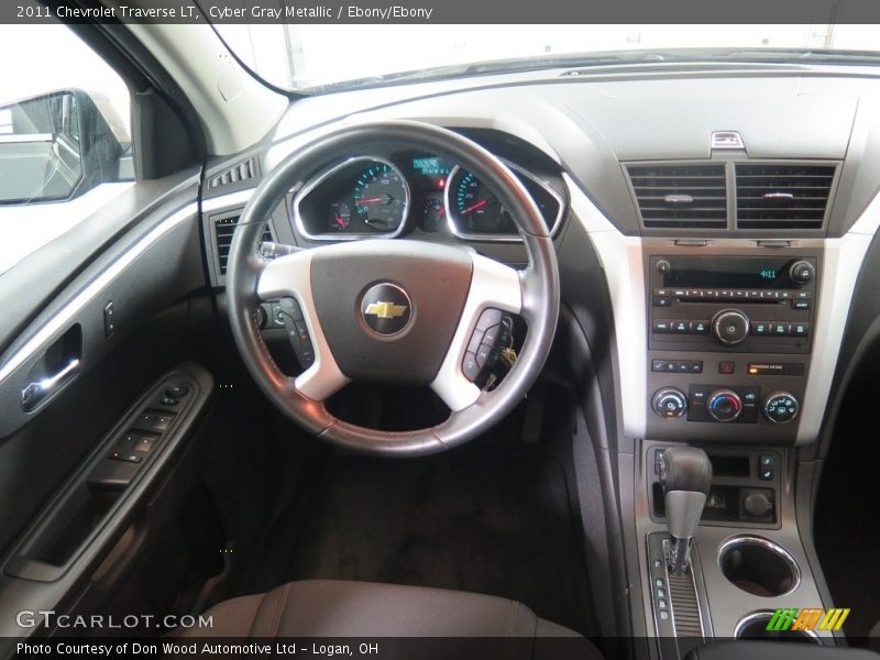 Cyber Gray Metallic / Ebony/Ebony 2011 Chevrolet Traverse LT