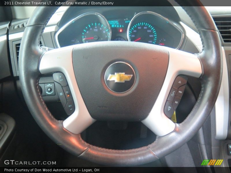 Cyber Gray Metallic / Ebony/Ebony 2011 Chevrolet Traverse LT