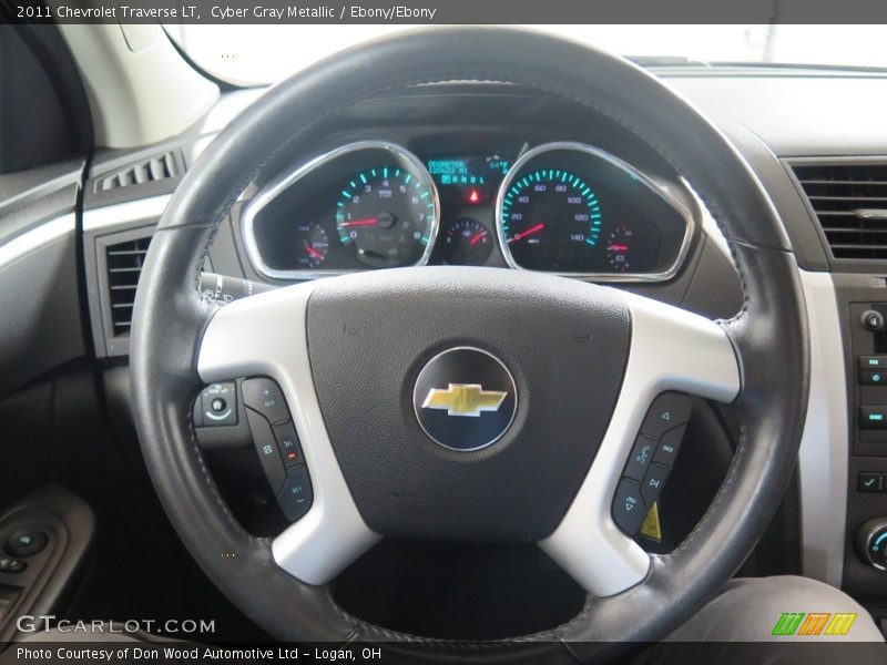 Cyber Gray Metallic / Ebony/Ebony 2011 Chevrolet Traverse LT