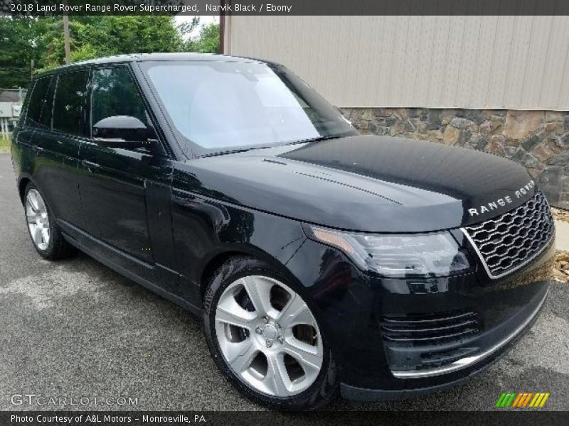 Narvik Black / Ebony 2018 Land Rover Range Rover Supercharged