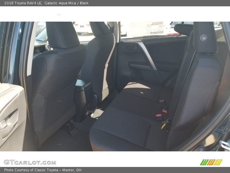 Galactic Aqua Mica / Black 2018 Toyota RAV4 LE