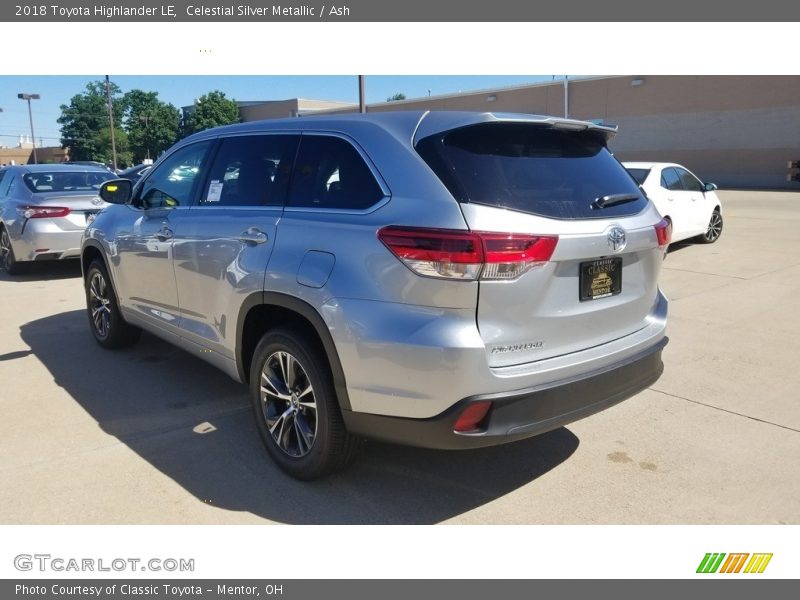 Celestial Silver Metallic / Ash 2018 Toyota Highlander LE