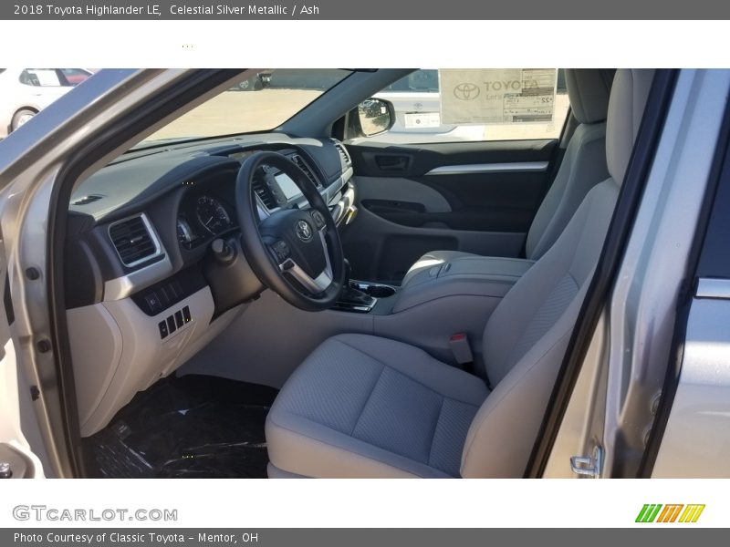 Celestial Silver Metallic / Ash 2018 Toyota Highlander LE