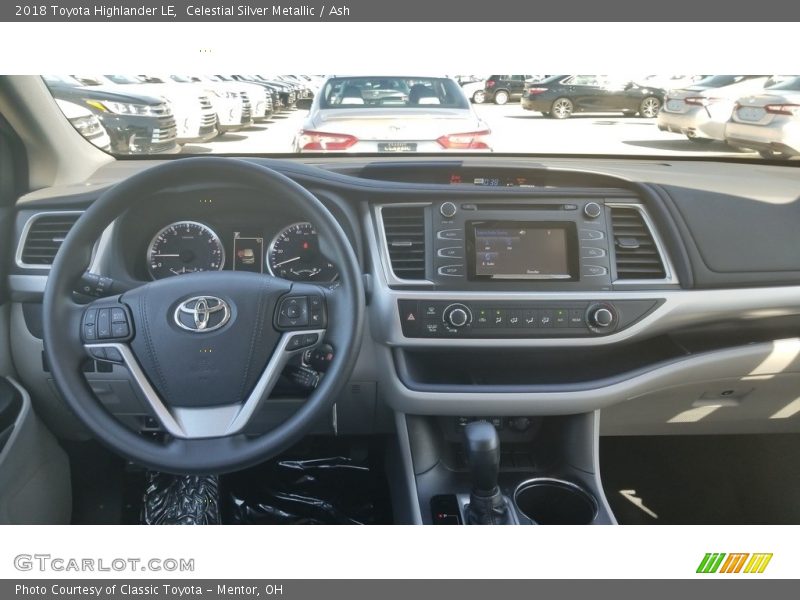 Celestial Silver Metallic / Ash 2018 Toyota Highlander LE