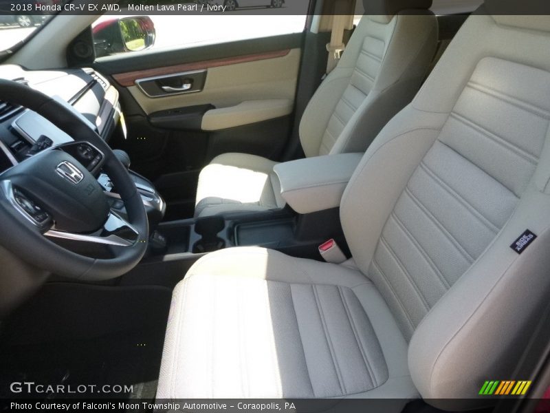 Molten Lava Pearl / Ivory 2018 Honda CR-V EX AWD