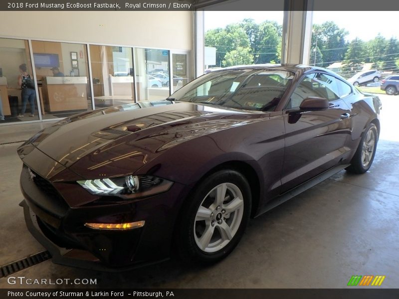 Royal Crimson / Ebony 2018 Ford Mustang EcoBoost Fastback