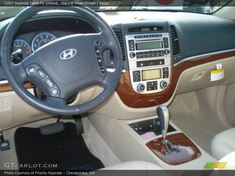 Natural Khaki Green / Beige 2007 Hyundai Santa Fe Limited