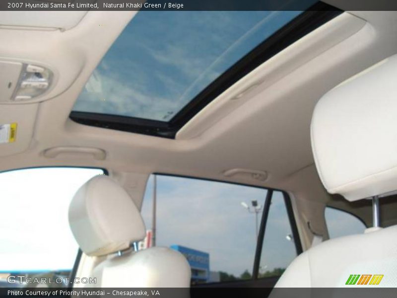 Natural Khaki Green / Beige 2007 Hyundai Santa Fe Limited