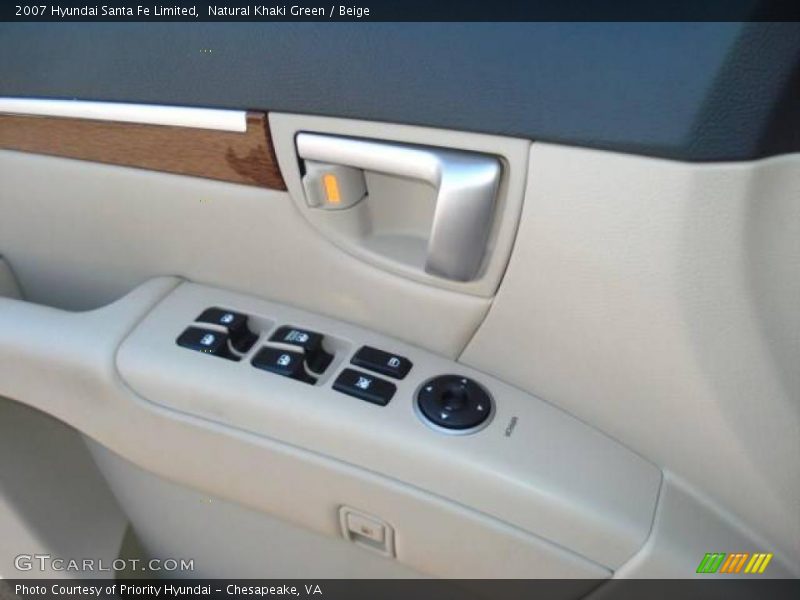 Natural Khaki Green / Beige 2007 Hyundai Santa Fe Limited