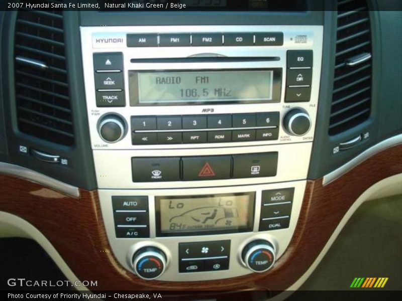 Natural Khaki Green / Beige 2007 Hyundai Santa Fe Limited
