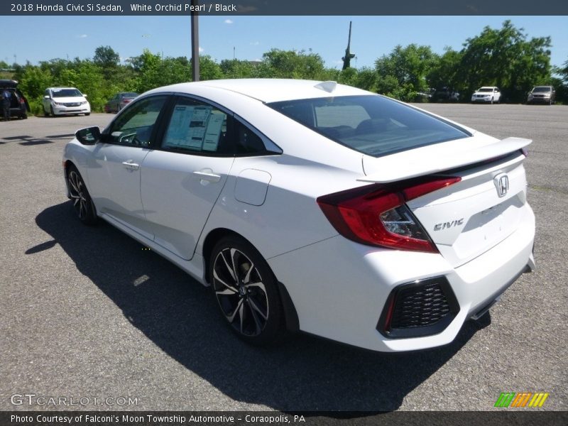 White Orchid Pearl / Black 2018 Honda Civic Si Sedan