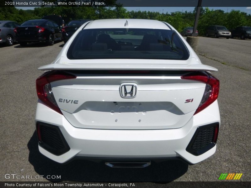 White Orchid Pearl / Black 2018 Honda Civic Si Sedan