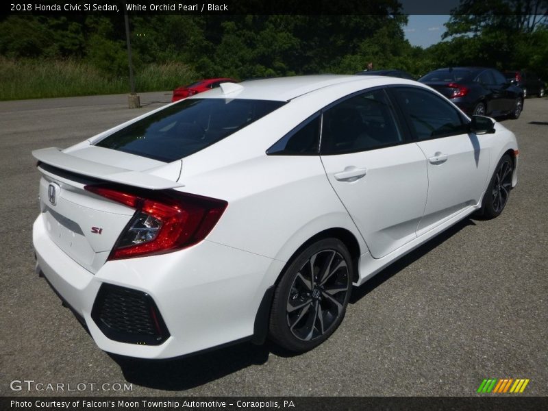 White Orchid Pearl / Black 2018 Honda Civic Si Sedan