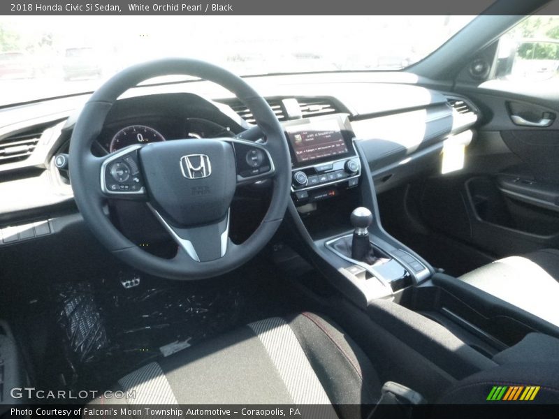 White Orchid Pearl / Black 2018 Honda Civic Si Sedan