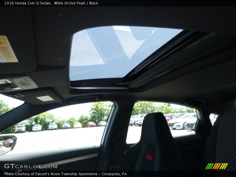 White Orchid Pearl / Black 2018 Honda Civic Si Sedan