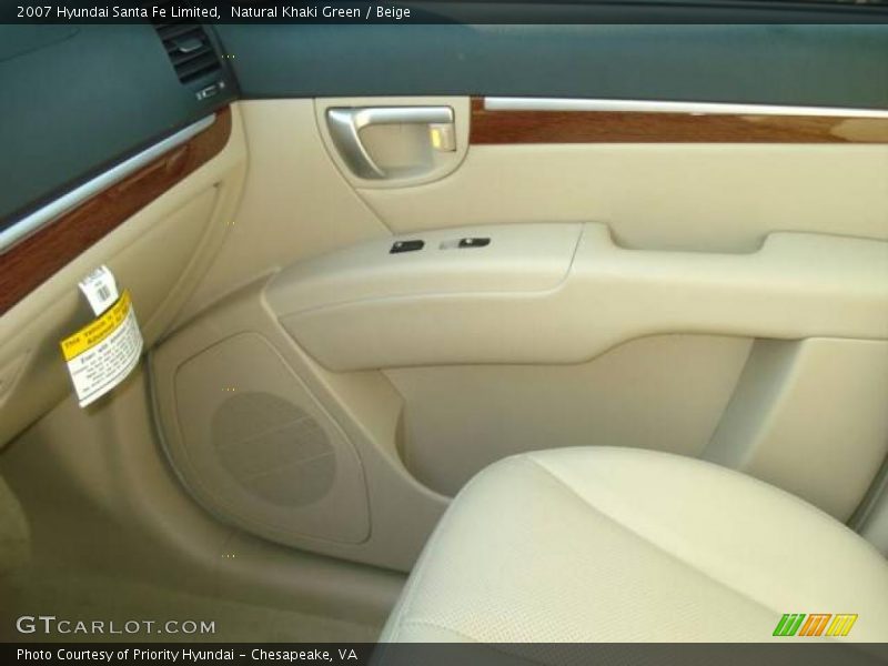 Natural Khaki Green / Beige 2007 Hyundai Santa Fe Limited