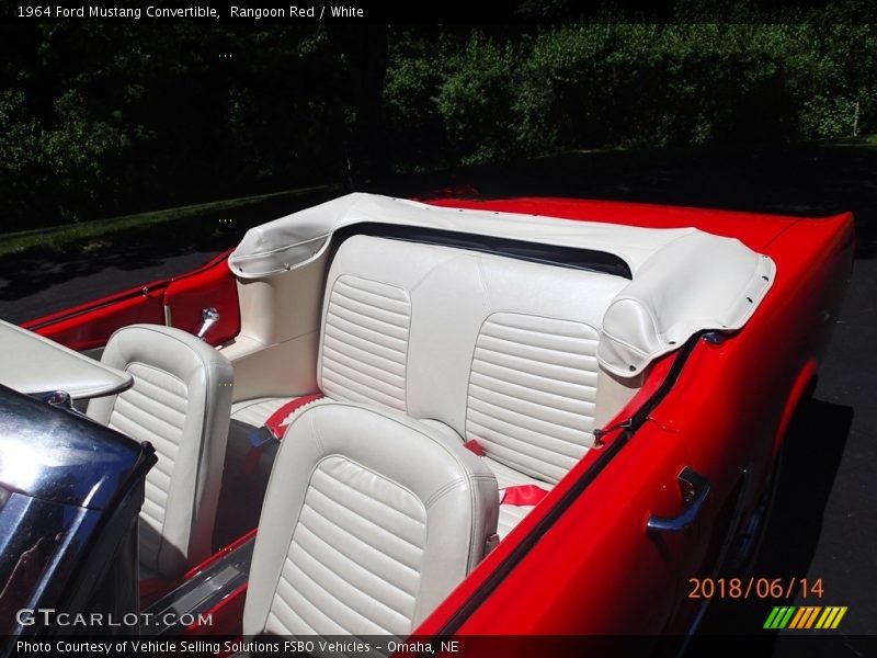 Rear Seat of 1964 Mustang Convertible