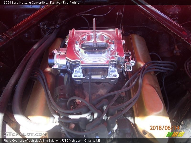  1964 Mustang Convertible Engine - 289 cid V8