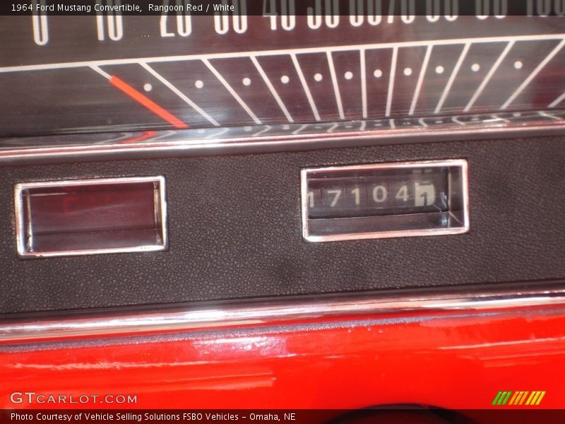 Rangoon Red / White 1964 Ford Mustang Convertible