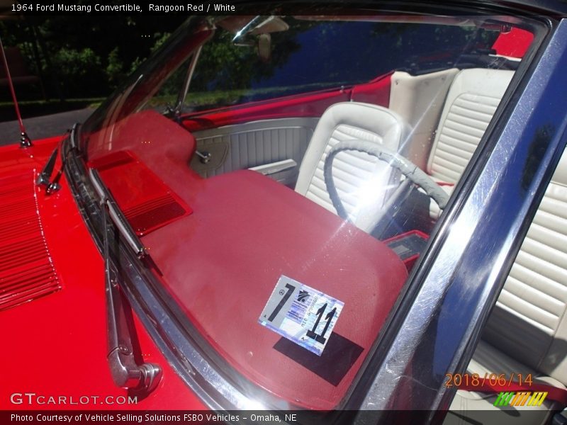 Rangoon Red / White 1964 Ford Mustang Convertible