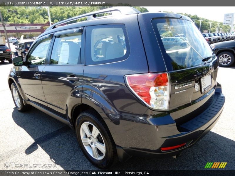 Dark Gray Metallic / Platinum 2012 Subaru Forester 2.5 X