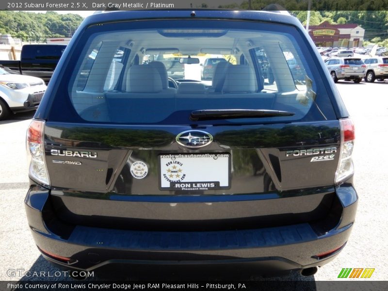 Dark Gray Metallic / Platinum 2012 Subaru Forester 2.5 X