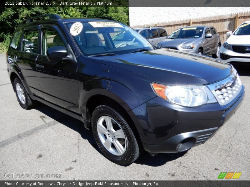 Dark Gray Metallic / Platinum 2012 Subaru Forester 2.5 X
