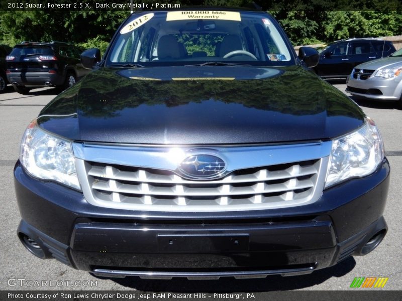 Dark Gray Metallic / Platinum 2012 Subaru Forester 2.5 X