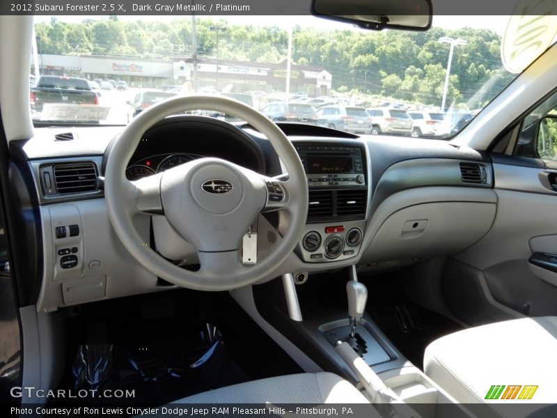 Dark Gray Metallic / Platinum 2012 Subaru Forester 2.5 X