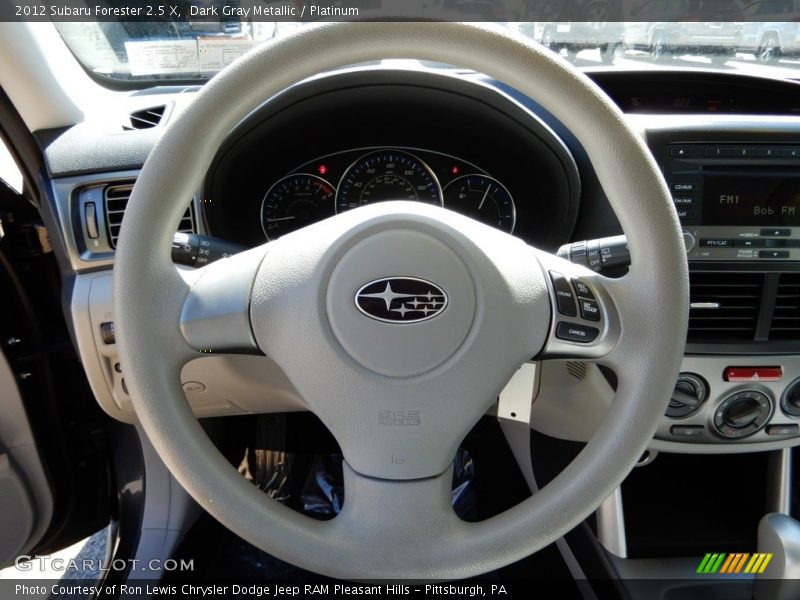 Dark Gray Metallic / Platinum 2012 Subaru Forester 2.5 X