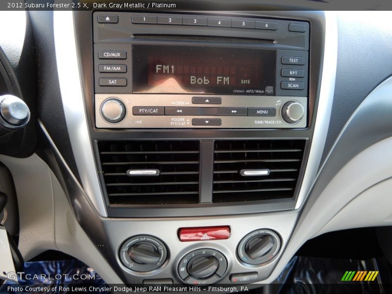 Dark Gray Metallic / Platinum 2012 Subaru Forester 2.5 X