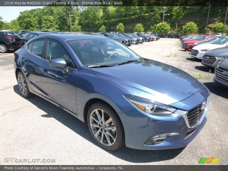 Eternal Blue Mica / Black 2018 Mazda MAZDA3 Grand Touring 4 Door