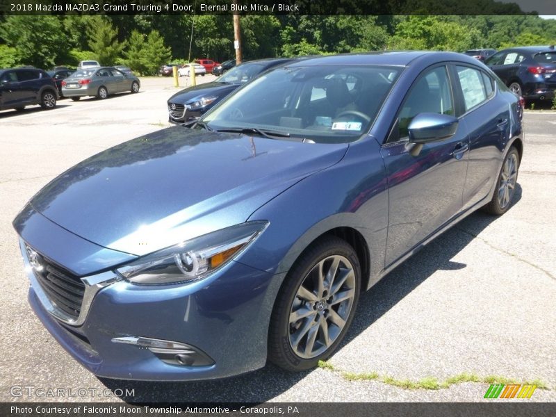 Eternal Blue Mica / Black 2018 Mazda MAZDA3 Grand Touring 4 Door