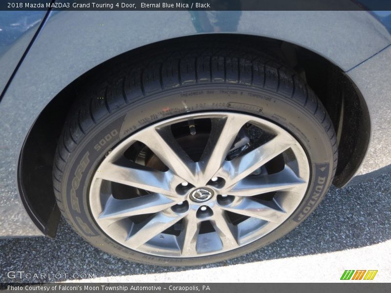 Eternal Blue Mica / Black 2018 Mazda MAZDA3 Grand Touring 4 Door